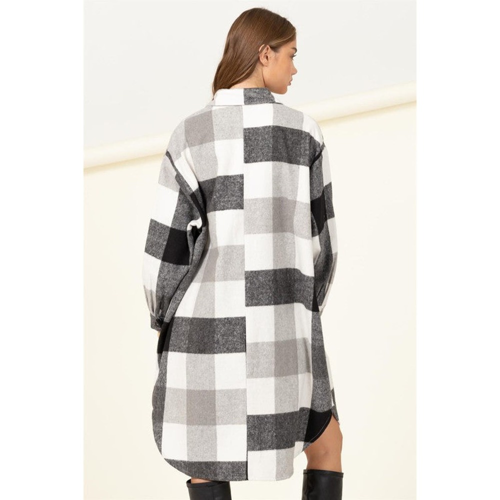 Trendy Throwback Checkered Shacket - image 3